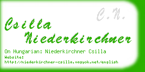 csilla niederkirchner business card